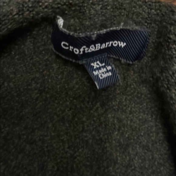 Croft & Barrow Men’s Gray Pullover Sweater XL - Picture 2 of 3